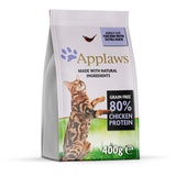 Applaws Katzentrockenfutter Adult, erwachsene - Huhn und Ente getreidefrei komplett 6 x 400g