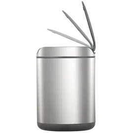 Proregal Markanter runder Abfalleimer 9 l Silber