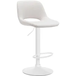 CLP Barhocker Camden Stoff weiß creme