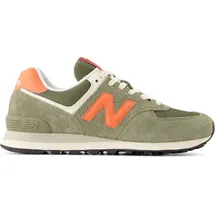 New Balance 574 Herren Dark Olivine/Flare 42,5