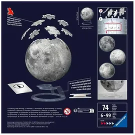 Ravensburger 3D Puzzle-Ball Der Mond - Glow-in-the-Dark