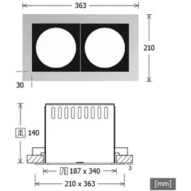 LTS Licht SCER 2.2140 Einbaugehäuse