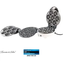 Rosenstein & Söhne 3in1 Donut-, Cupcake und Cakepop-Maker