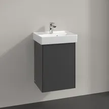 Villeroy & Boch Villeroy und Boch Collaro Waschtischunterschrank C00500VR 41x54,6x34,4cm, Waschbecken mittig, Anschlag links, graphite