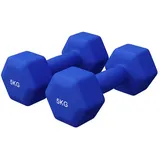 GORILLA SPORTS Kurzhantel Hanteln Set - Neopren, Gusseisen, Gewichts- und Farbwahl - Kurzhanteln