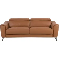 Sofa Leder goldbraun NARWIK