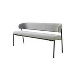 Schöner Wohnen Sitzbank Polsterbank Grau 163 x 80 x 56 cm