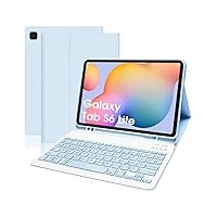 Samsung Galaxy Tab S6 Lite Tastatur mit Hülle, QWERTZ Deutsches Layout Bluetooth Tastatur Hülle für Samsung Galaxy Tab S6 Lite 10,4 Zoll 2022(SM-P613,P619) & 2020(SM-P610,P615) (Stift nicht enthalten)