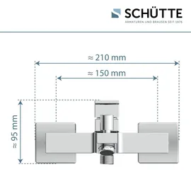 Schütte Tokyo II Wannenfüllarmatur für 1 Verbraucher Chrom