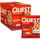 Quest Protein Cookies Erdnussbutter Schokolade 12 x 59 g