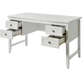 Jahnke Schreibtisch Classic D 130 Weiss
