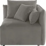 otto home Sofa-Eckelement OTTO HOME "Nöre", grau, B:90cm H:86cm T:90cm, 92% Polyester, 8% Polyamid, Polsterelemente, Modul - zum Zusammenstellen; in vielen Bezugsqualitäten und Farben