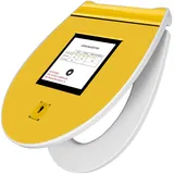 Banjado Premium Toilettendeckel Mit Absenkautomatik WC-Sitz Soft Close Hygienischer Klodeckel Duroplast Mit Motiv Briefkasten Gelb