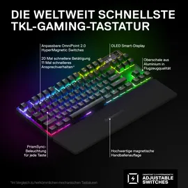 SteelSeries Apex Pro TKL Wireless 2023, OmniPoint 2.0, USB/Bluetooth, DE (64868)