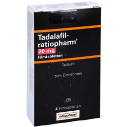 TADALAFIL-ratiopharm 20 mg Filmtabletten 4 St