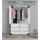 mokebo Drehtürenschrank Der Grenzenlose 120 x 187 x 58 cm Weiß