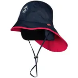 TROLLKIDS Kids Rain Hat 54, Navy/pink - 52-56