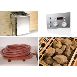 Bio-Saunaofen WEKA "Technikpaket 2", silber (silberfarben), Saunaöfen