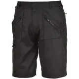 PORTWEST S889 Elastische Action-Arbeitskleidung-Sicherheitsshorts Schwarz, Xxl