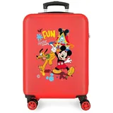 Mickey Maus Kabinenkoffer 55Cm ABS Hartschale Trolley Kinder Handgepäck 4 Räder