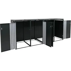MCW Mülltonnenverkleidung O67 122 x 264 x 84 cm anthrazit