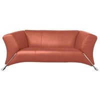 Rolf Benz 2-Sitzer-Sofa 322, Orange, Leder, Echtleder, Nappaleder, 189x73x91 cm, Made in Germany, Goldenes M, Rücken echt, Hocker erhältlich, Stoffauswahl, Lederauswahl, Typenauswahl, Wohnzimmer, Sofas & Couches, Wohnlandschaften, Ledersofas