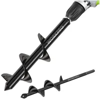WorkPro Gartenbohrer Erdbohrer für Bohrmaschine Garten Schnecken Spiralbohrer Schnurlos