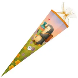 NESTLER Schultüte Pinguins Zuckertüte 85cm mit Tüllverschluss