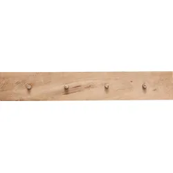 Hübsch Garderobenleiste aus Holz 4 kleine Haken