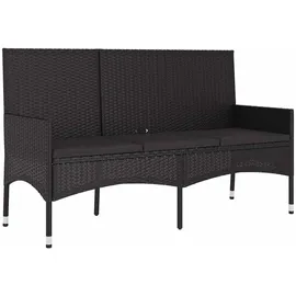 vidaXL Gartenbank 51 x 85 x 51 cm Schwarz