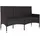 vidaXL Gartenbank 51 x 85 x 51 cm Schwarz