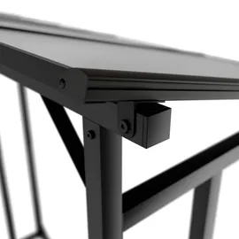 Juskys Kaminholzregal Metall 185 x 70 x 185 cm inkl. Zubehör Schwarz