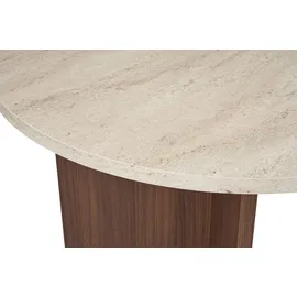 HANAH Home Moderner Esstisch 180 x 90 x 75 cm Travertin/braun