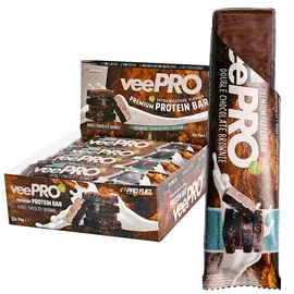 ProFuel veePRO Double Chocolate Brownie Riegel 12 x 74 g