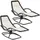Tectake Sonnenliege 170 x 77 x 83 cm Beige