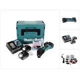 Makita DTM 51 RFJX2 Akku Multifunktionswerkzeug 18 V + 2x Akku 3,0 Ah + Ladegerät + 39 tlg. Zubehör Set + Makpac