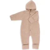 Engel Naturtextilien Engel, Unisex, Jacke, Baby Overall mit Kapuze (62), Beige, 62