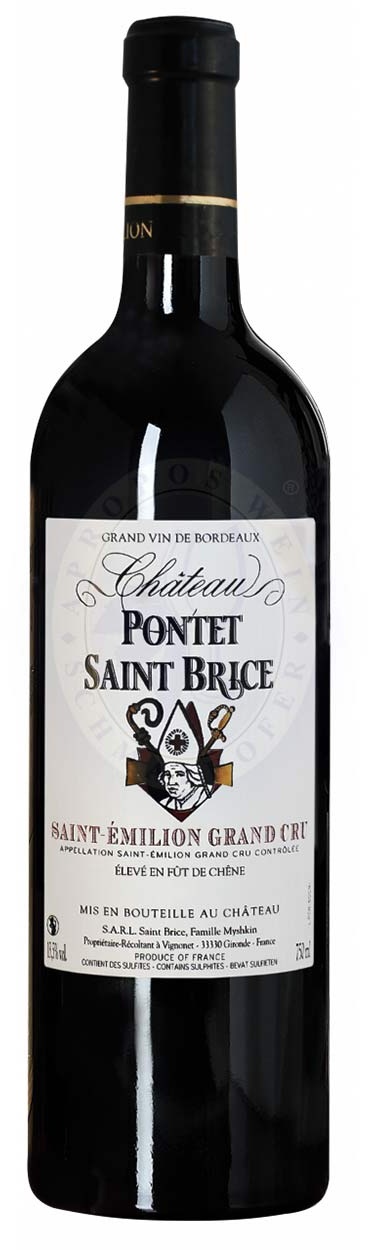 Château Pontet Saint Brice Saint-Émilion Grand Cru AC 2019 0,75l