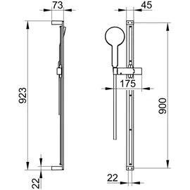 Keuco Edition 11 Brauseset chrom 51187010000