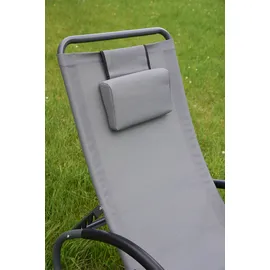 Garden Pleasure SIROS Schaukelliege 177 x 63 x 106 cm Grau