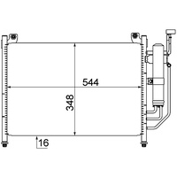 Mahle AC 608 000S A/C-Kondensator BEHR
