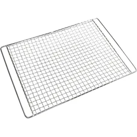 Lemodo Räucherrost 36,5 x 25,5 cm Edelstahl Silber/Weiß