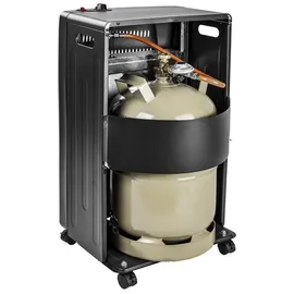 Güde Gasheizer GGH 4200 K (4200 W, 3 Heizstufen, Piezozündung, mobil einsetzbar, 50 mbar Arbeitsdruck, Keramik-Heizelemente, thermische Sicherung, 4 Feststellrollen, inkl. Gasschlauch und Druckregler)