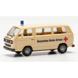 Herpa 097611 1:87 Volkswagen (VW) T3 Bully"Deutsches Rotes Kreuz"(BASIC)