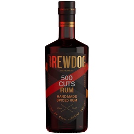 BrewDog Distilling Dog | Five Hundred Cuts | Spiced Rum | 700 ml | auf Basis von weißem | zweifach destiliiert | aromatisch