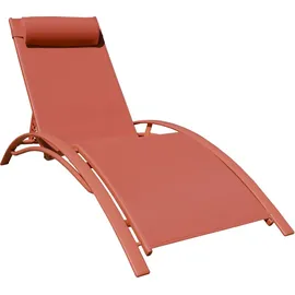 Happy Garden Galapagos 2er Set Sonnenliegen 200 x 65 x 30 cm Orange