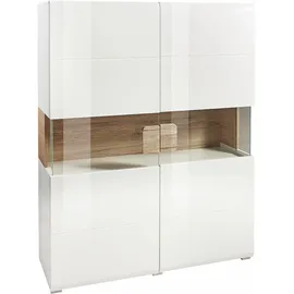 OTTO home Highboard Toledo 121,5 x 152,5 x 37 cm Weiß