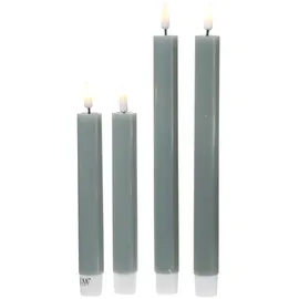 Deluxe Homeart MIA LED Stabkerzen 15 cm salbeigrün 2 St.