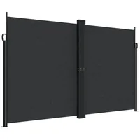 vidaXL Seitenmarkise Ausziehbar Schwarz 200x600 cm