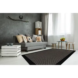 Lalee Teppich LALEE "Sunset 608" Gr. 2, grau (taupe), B:80cm H:5mm L:150cm, Kunstfaser, Teppiche, Teppich, In- und Outdoor geeignet, Wohnzimmer